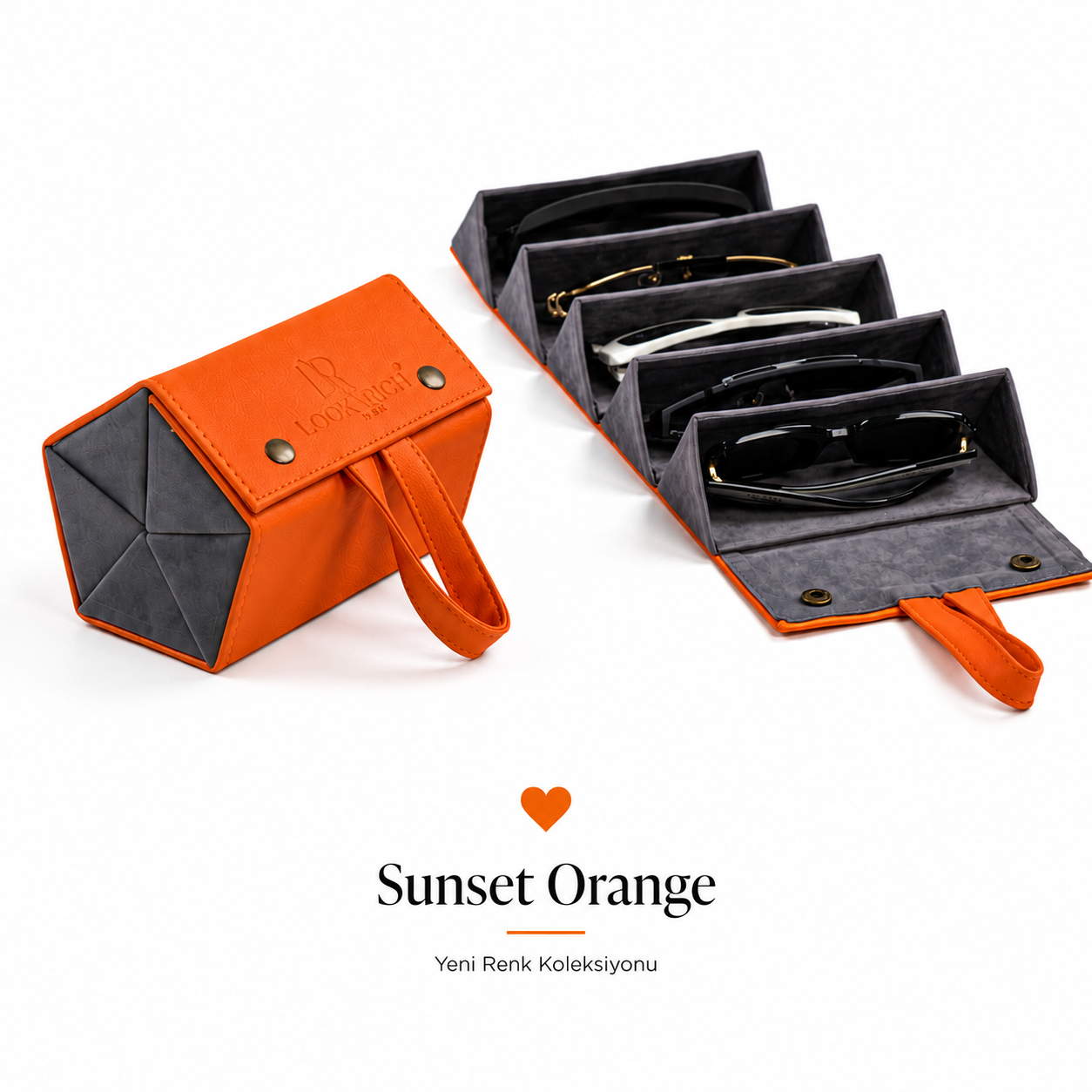 Sunset Orange Edition 5'li Gözlük Organizatör